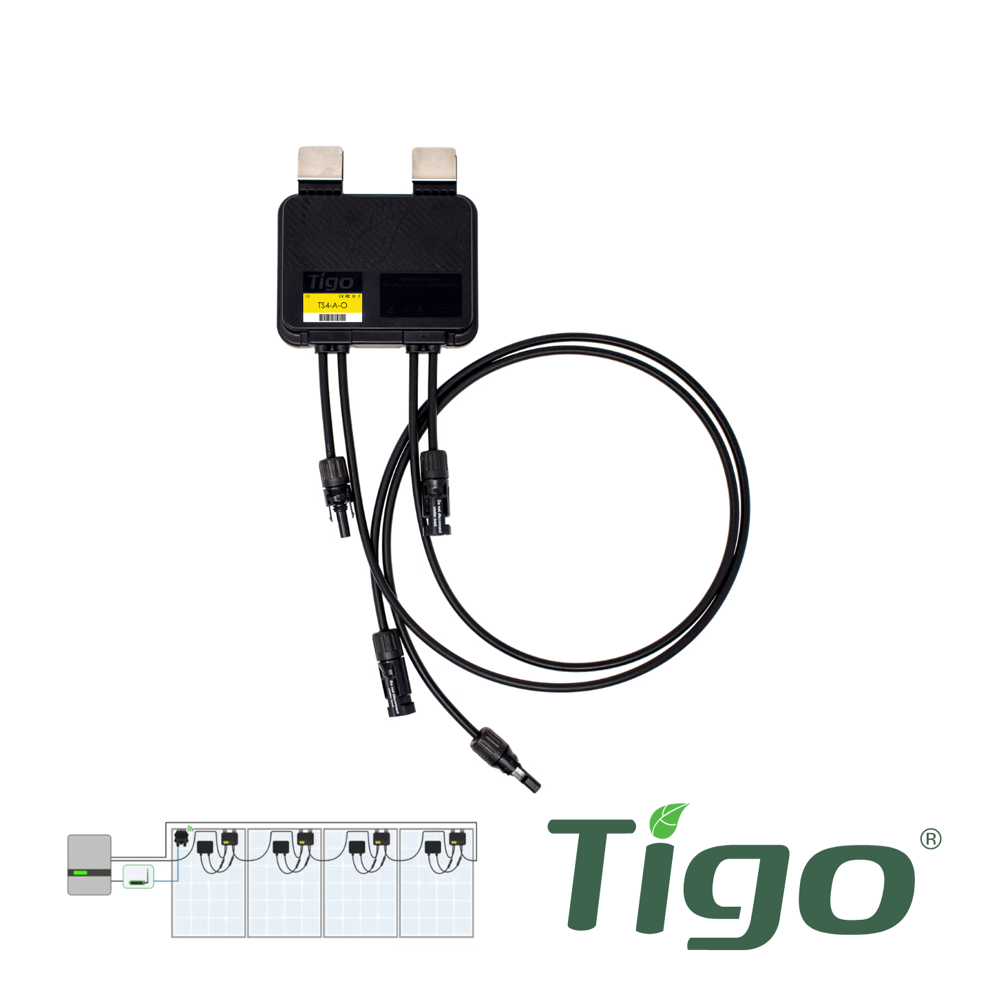 Tigo TS4-A-O – Optimiseur solaire avec Rapid Shutdown intégré
