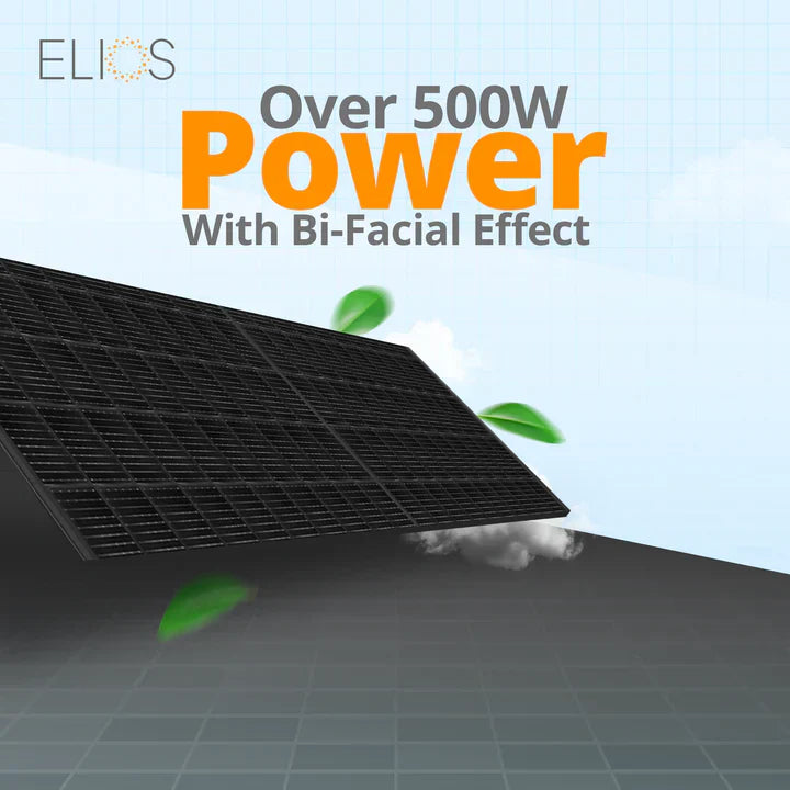 Elios Voltaic 400HC-BF | 400W Monocrystalline Bifacial Solar Panel
