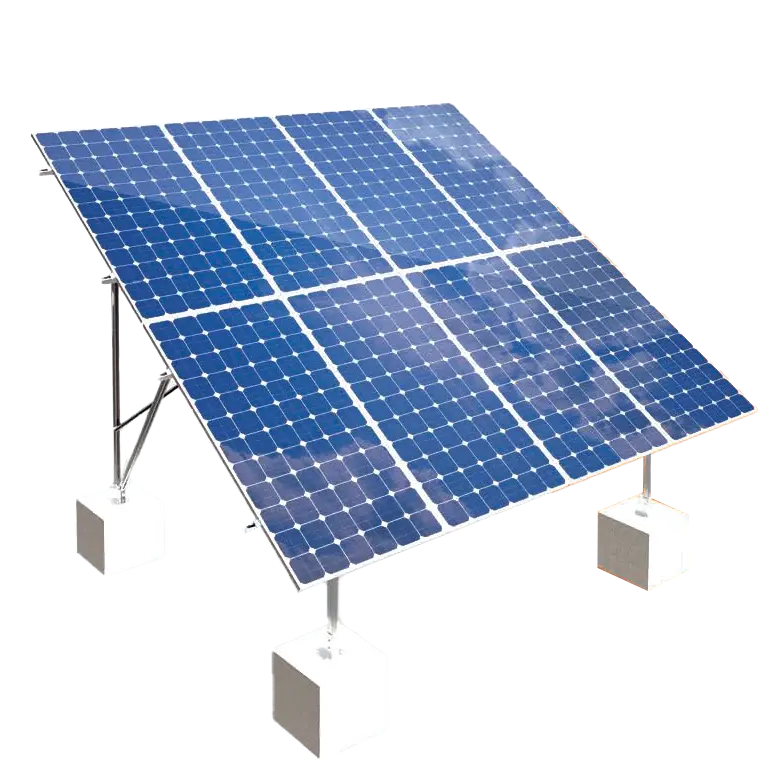 Elios Terra G8 – Système de montage au sol pour 8 panneaux 60/72 cellules (acier galvanisé, rails aluminium, garantie 5 ans) Boutique Solaire Québec