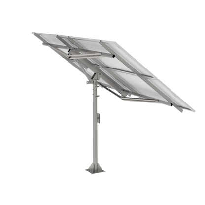Elios Arbora P4-C – Système de montage sur poteau pour 4 panneaux (acier galvanisé, rails aluminium, garantie 5 ans) Boutique Solaire Québec