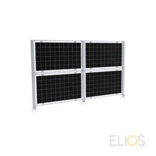 Elios AgriVoltaic Solar Fence – Durable Aluminum Vertical Support for 4 Panels (Model TP-VAS-4, 5 Year Warranty)