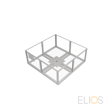 Elios Basket 8 Panel Post – Heavy Duty Rock Fillable Post Mounting Base