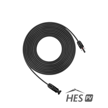Câble solaire MC4 noir 30 ft – Connexion négative préassemblée