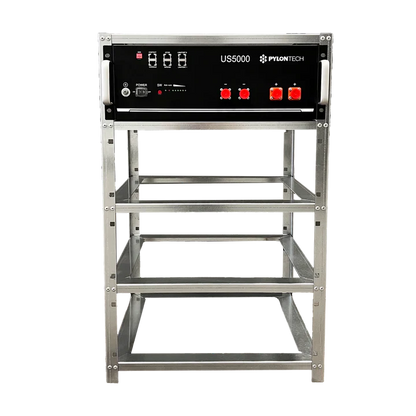 Pylontech Elios Battery Rack – Compatible with 4 US5000 Modules | Galvanized Steel
