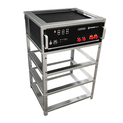 Pylontech Elios Battery Rack – Compatible with 4 US5000 Modules | Galvanized Steel