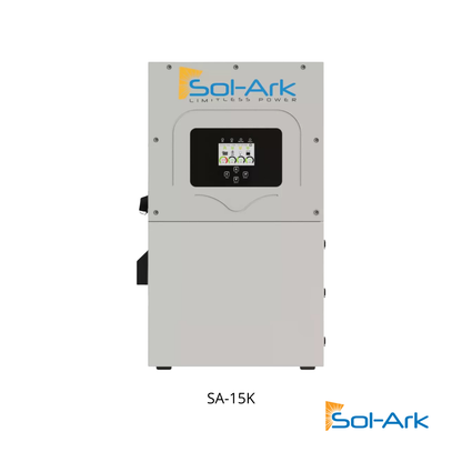 Onduleur-Chargeur Hybrid Sol-Ark Whole Home 15K-2P 120 V – 15 kW continu, 200 A Pass-through, 10 ans