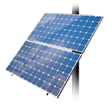 Elios Koala M2 – Support de montage sur poteau pour 2 panneaux 60/72 cellules (acier galvanisé, visserie inox, garantie 5 ans) Boutique Solaire Québec